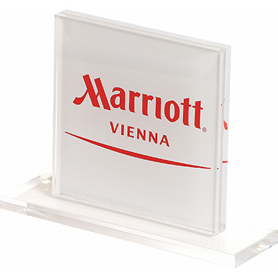 Logoaufsteller Marriot