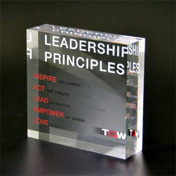 Eremit Display TGW Leadership Principles, Agentur: Reichl und Partner