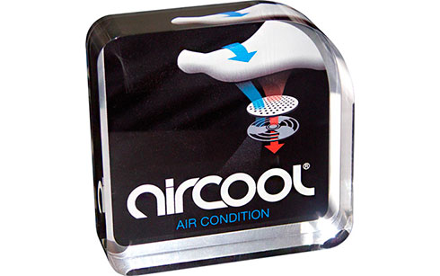 Eremit Display Logoblöcke und Markenaufsteller - Aircool Logoblock