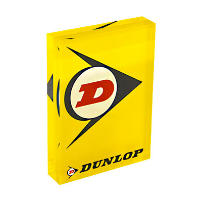 Eremit Logoblock für Dunlop (Plexiglas® Satinice)