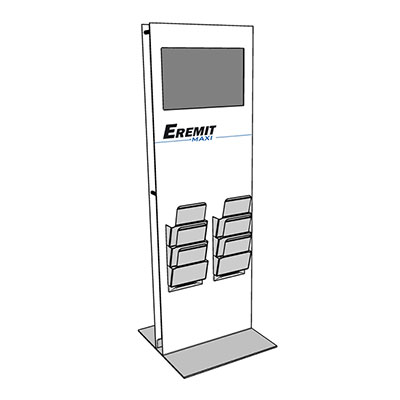 Eremit Multimedia Display Maxi mit Prospektaufsatz