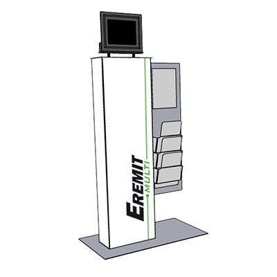 Eremit Multimedia Display Multi mit Prospektaufsatz