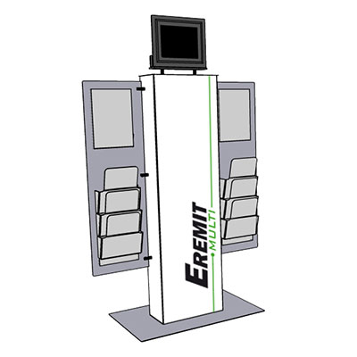 Eremit Multimedia Display Multi mit Prospektaufsatz