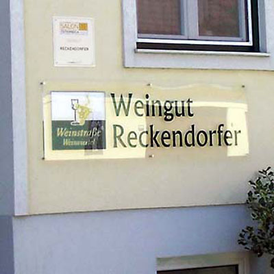 Eremit Display Plexiglas-Schild für Reckendorfer